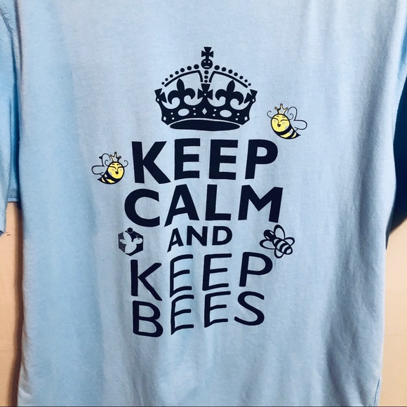 Keep Calm and Keep Bees Unisex Tee - Picture 3 of 6
